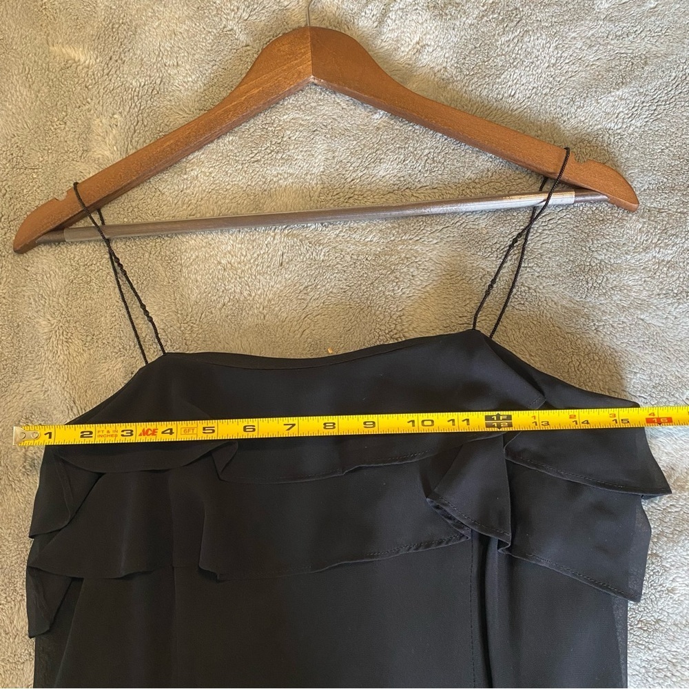 Vintage Y2K Black Ruffled Dress - Picture 7 of 8